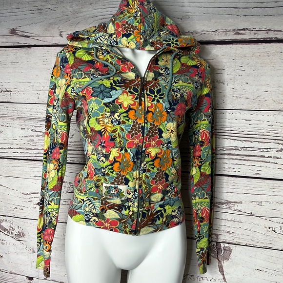 Disneyland resorts Hawaiian Minnie zip up - Picture 1 of 4